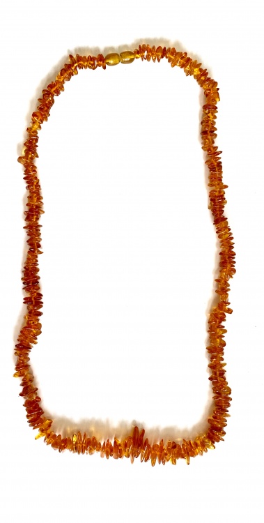 Thick Chip Amber Necklace